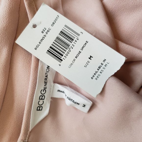 BCBGENERATION SMOCK SLEEVE SHIFT DRESS - M new without tag - Picture 5 of 6